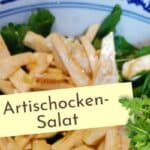 Salat mit Brunnenkresse und rohen Artischocken