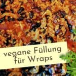 vegane Füllung aus Sojaprotein für Tortillas