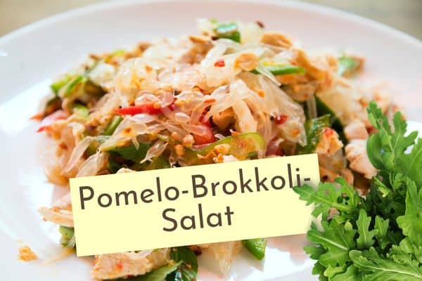 Salat aus Pomelo und Brokkoli