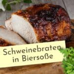 zarter Schweinebraten mit Bier-Senf-Kruste
