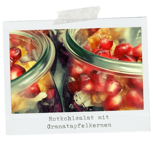 Rotkrautsalat mit Granatapfelkernen