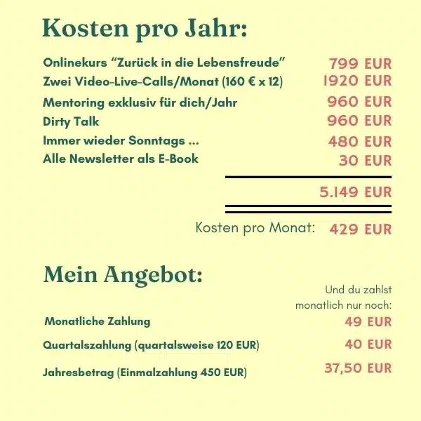 Kosten Community Kosten für die Online Trauer Community Stand November 2023