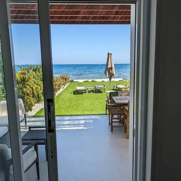 Blick aus der Retreat-Villa