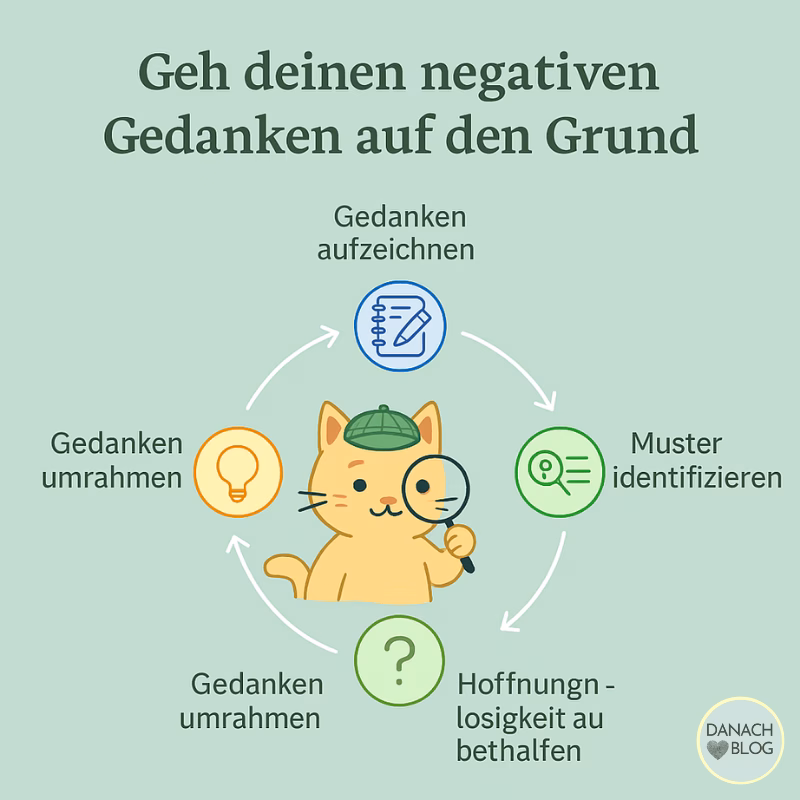 So kommst du negativen Gedanken in der Trauer auf die Schliche