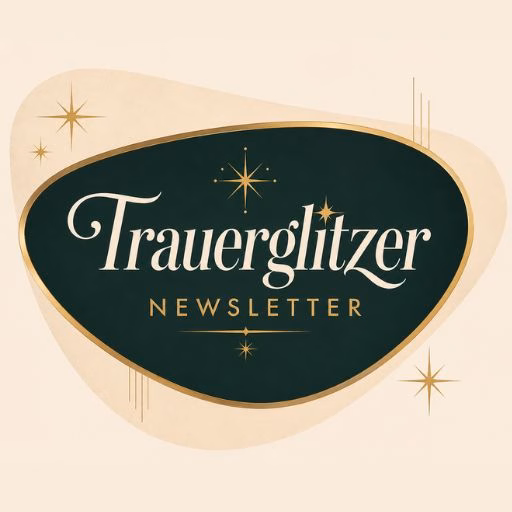 Trauerglitzer-Logo Der Trauer-Glitzer-Newsletter für Glitzer Momente mitten in deiner Trauer, wenn du es am wenigsten erwartest
